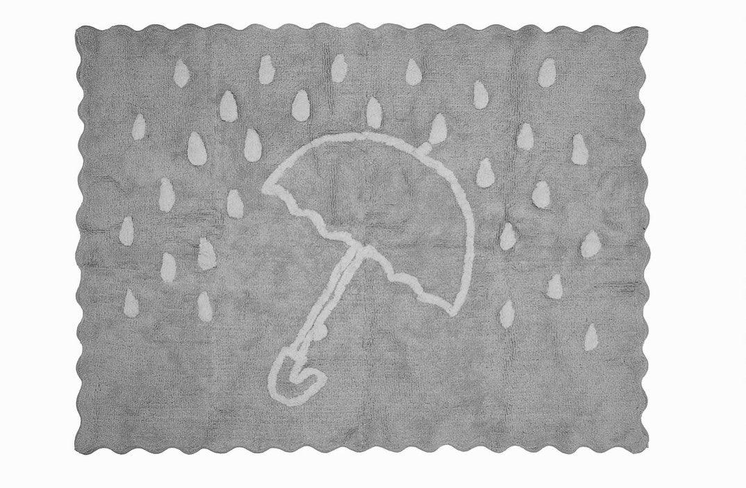 Alfombra Infantil Algodón 100% Lavable Otoño Aratextil Gris - Nanetes #